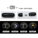 Brave man funda realistica pene con rabbit 16.5 cm negro-7