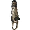 Brave man funda pene anal y clitoris vibrador 16.5 cm negro-4