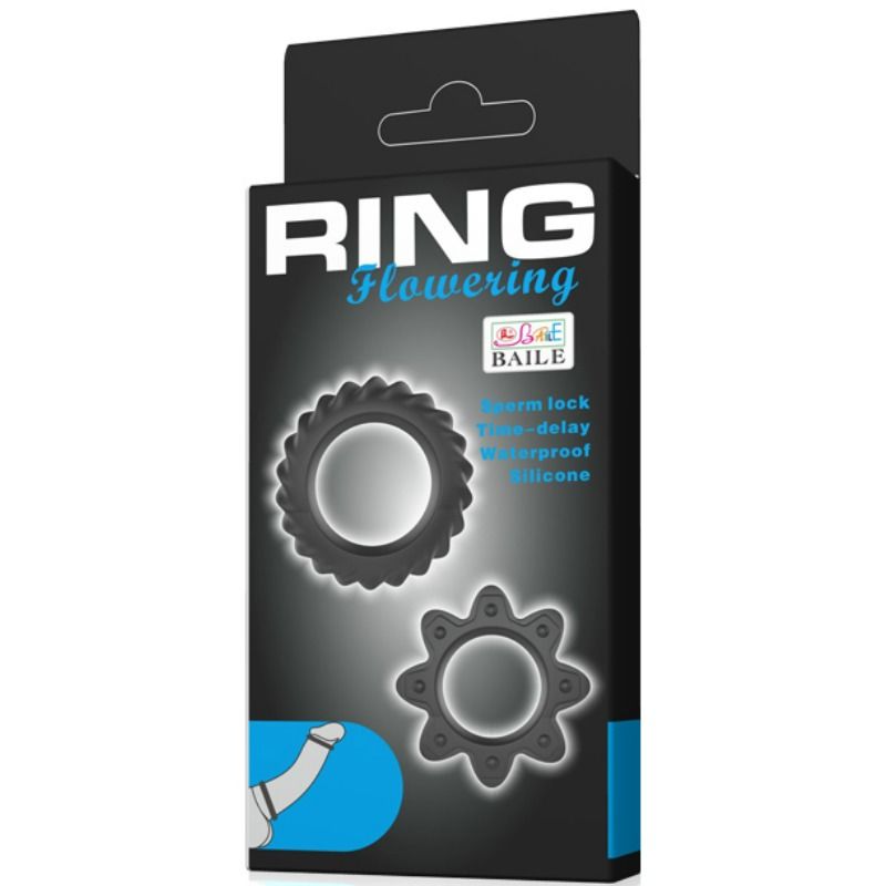 Kit 2 anillos silicona ring flowering-5
