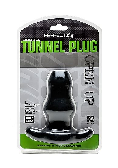 Vestibilità perfetta doppia spina tunnel l grande - nera-1