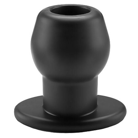 Perfect fit ass tunnel plug silicone black m-0