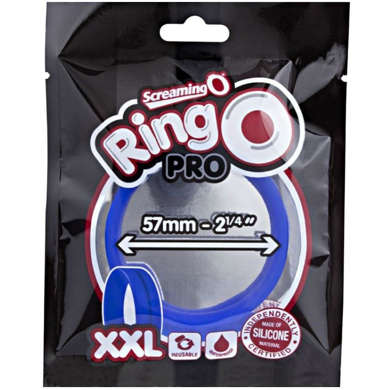 Screaming o ringo pro xxl cock ring - blu-1