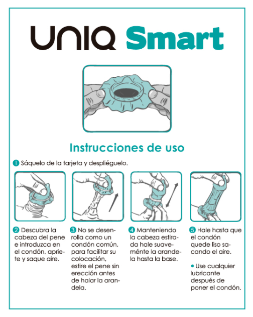 Uniq smart latex free pre-erection condoms 3 units-2