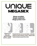 Uniq megasex latex free sensitive condoms 3 units-1