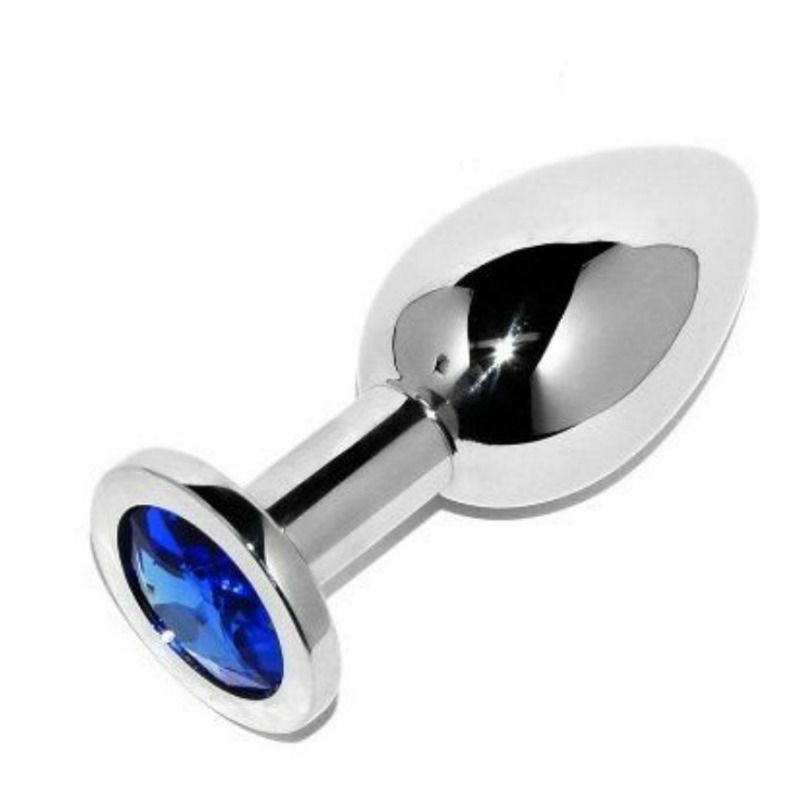 Spina anale metallica diamante blu piccola 5.71cm-1