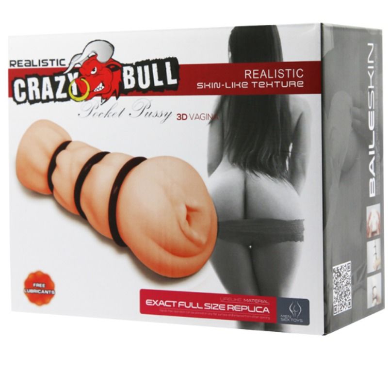 Crazy bull - manica masturbante con anelli - vagina-6