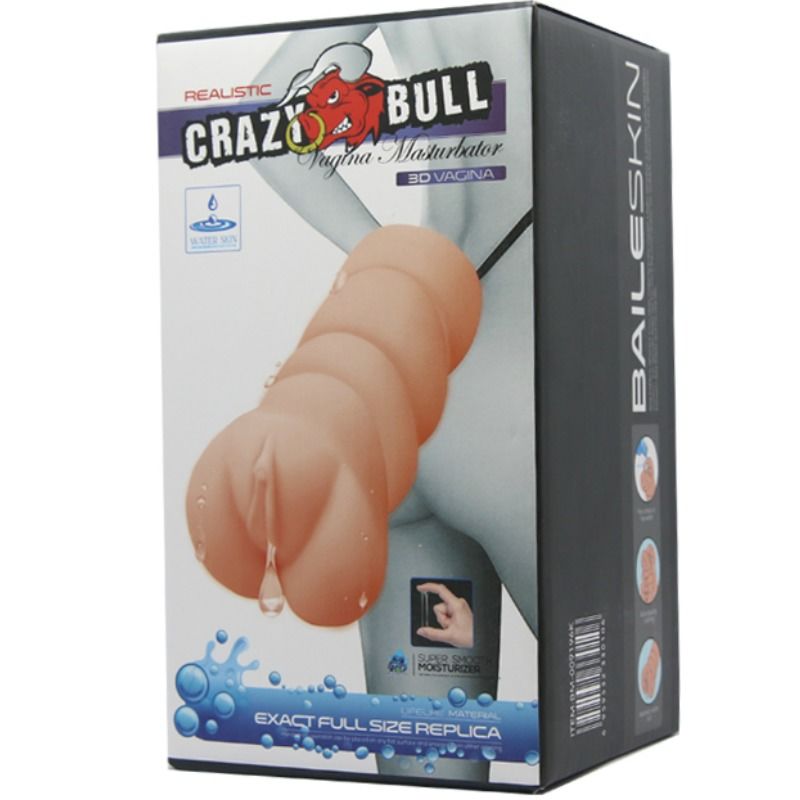 Crazy bull - pelle acqua masturbatore - stile vagina 3-6