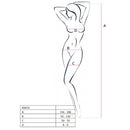 Passion woman bs014 bodystocking bianco taglia unica-1
