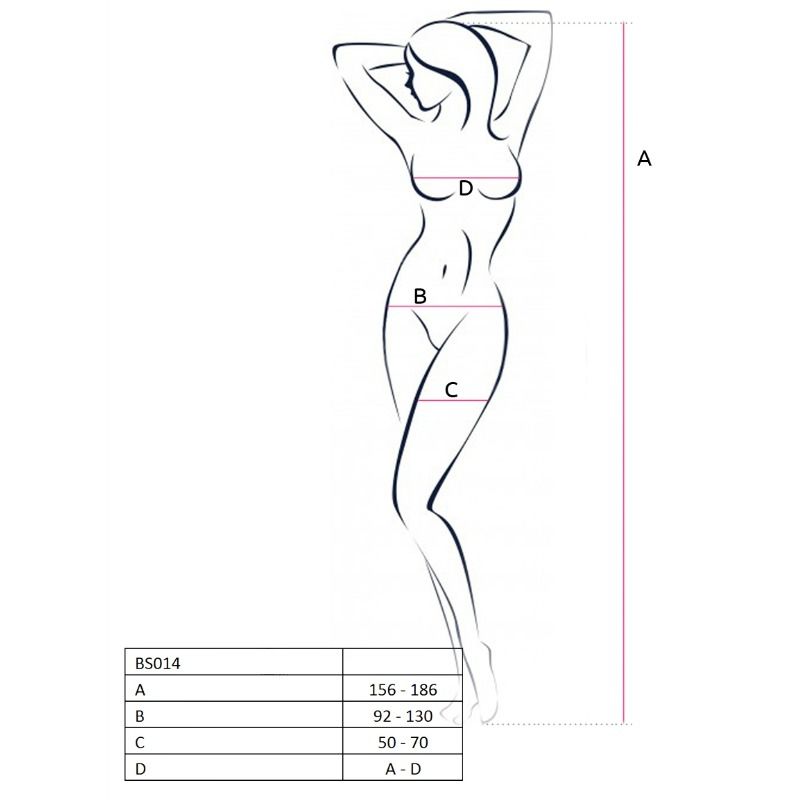 Passion woman bs014 bodystocking bianco taglia unica-1