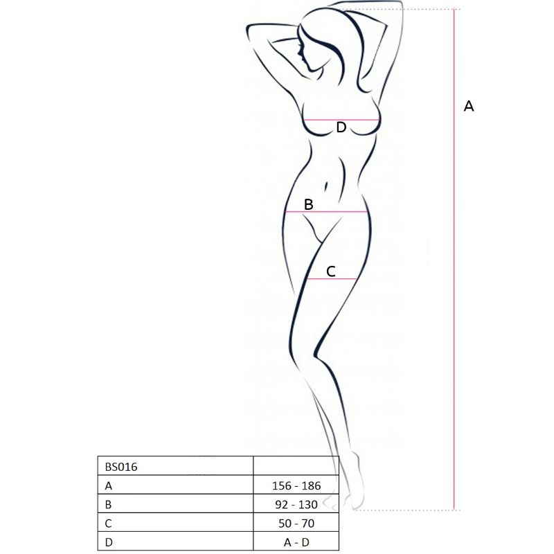 Passion woman bs016 bodystocking bianco taglia unica-1