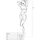 Passion woman bs020 bodystocking bianco taglia unica-1