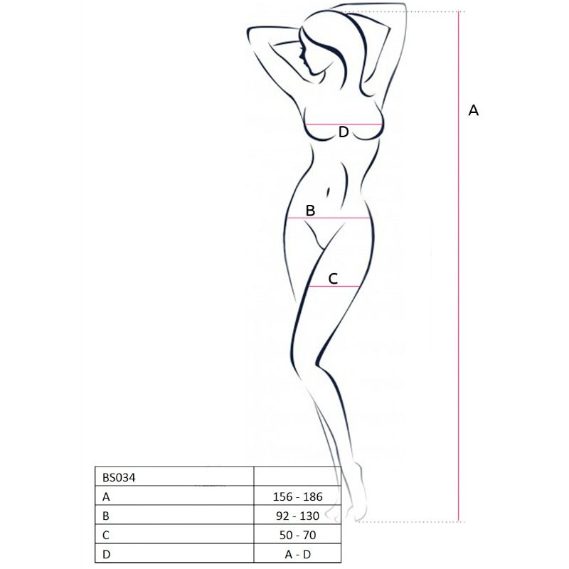 Passion woman bs034 bodystocking bianco taglia unica-1