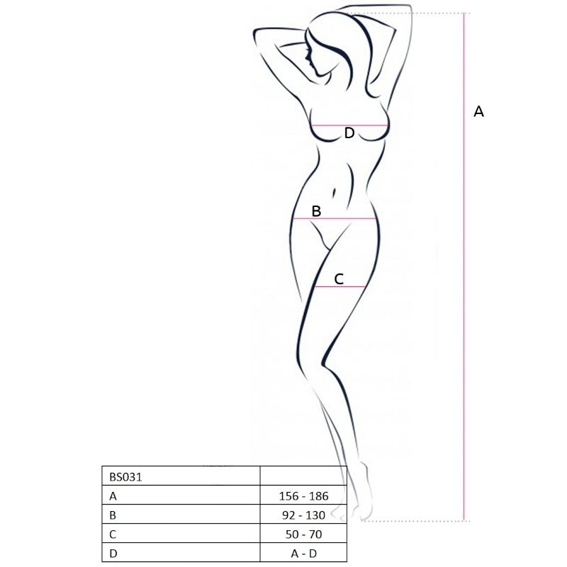 Passion woman bs031 bodystocking bianco taglia unica-1