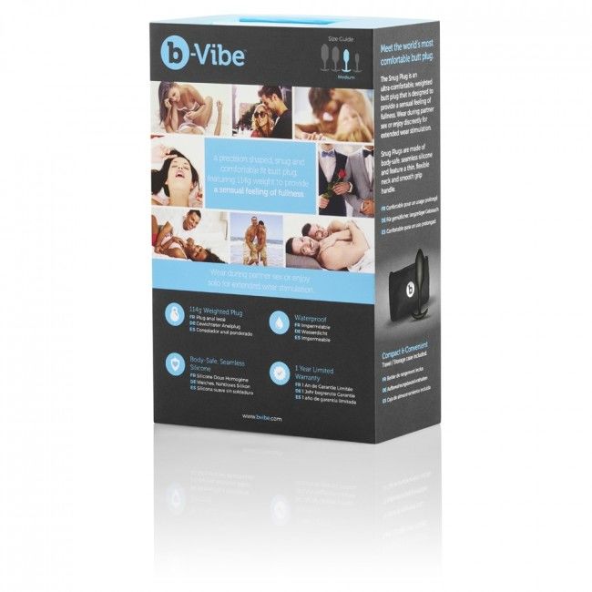 B-vibe  snug plug anal 2 negro-2