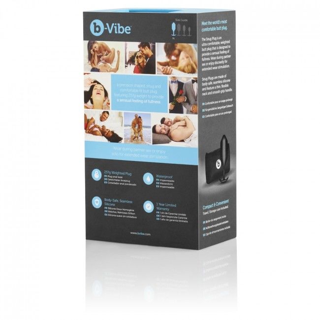 B-vibe  snug plug anal 4 negro-2