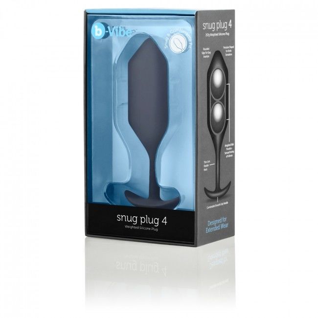 B-vibe  snug plug anal 4 negro-3