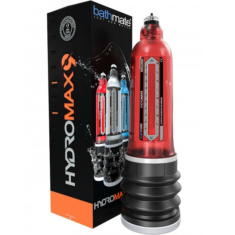 Pompa penis bathmate hydromax 9 rossa-0