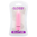 Glossy thin vibrador rosa intenso-1