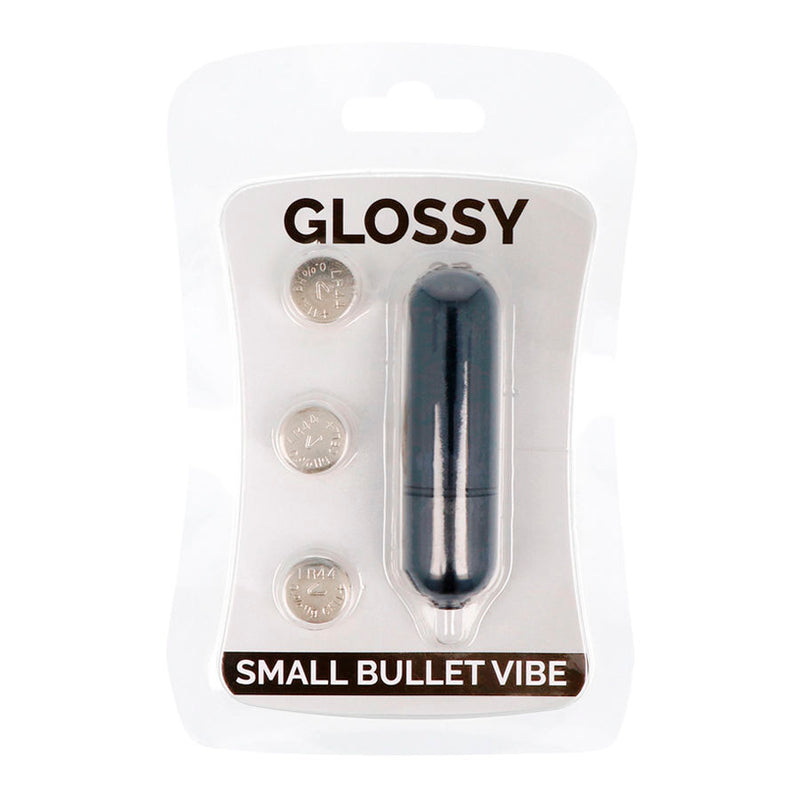 Glossy small bala vibradora negro-1