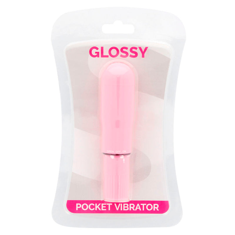 Glossy pocket vibrador rosa-1