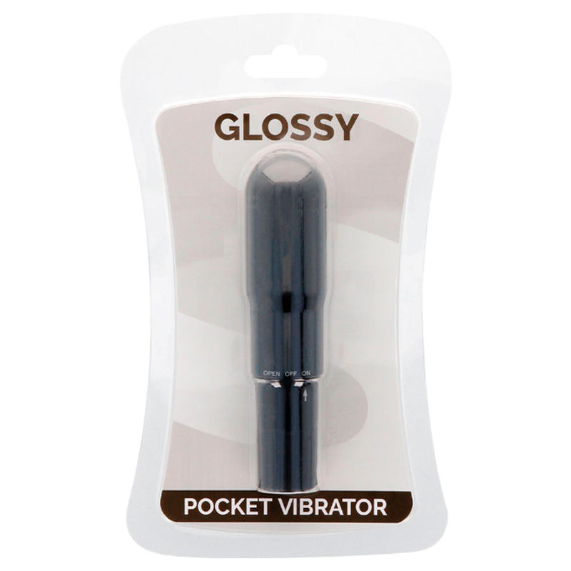 Glossy pocket vibrador negro-1