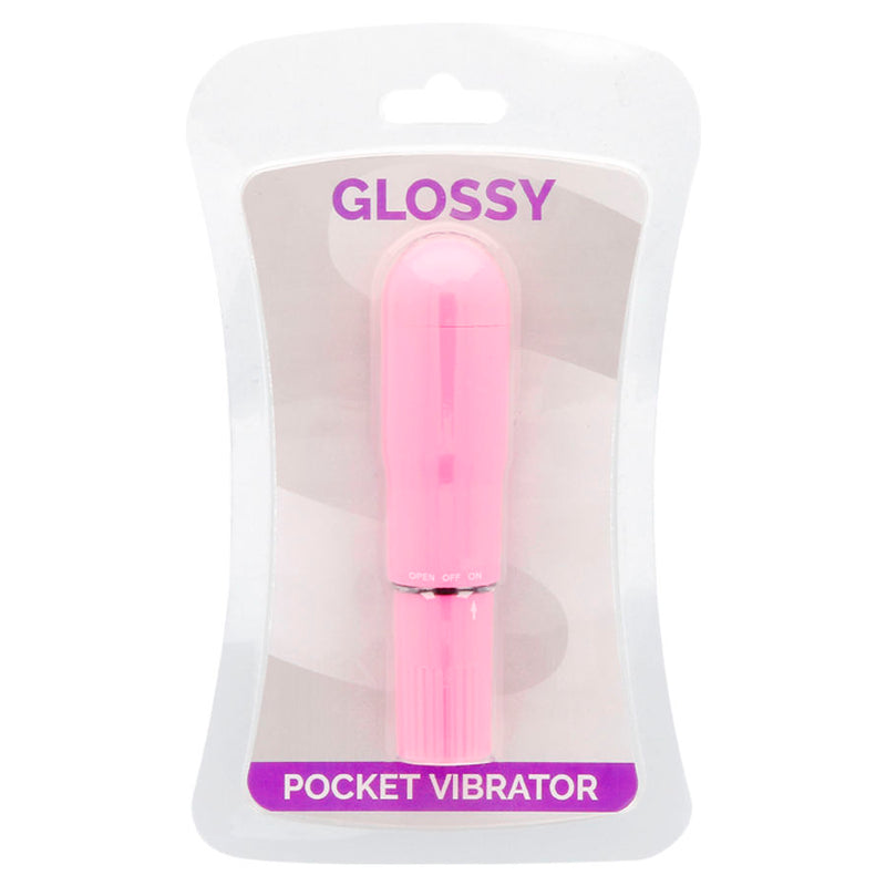 Glossy pocket vibrador rosa intenso-1