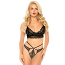 Leg avenue set 2 pezzi set strappy cut g string m/l-0
