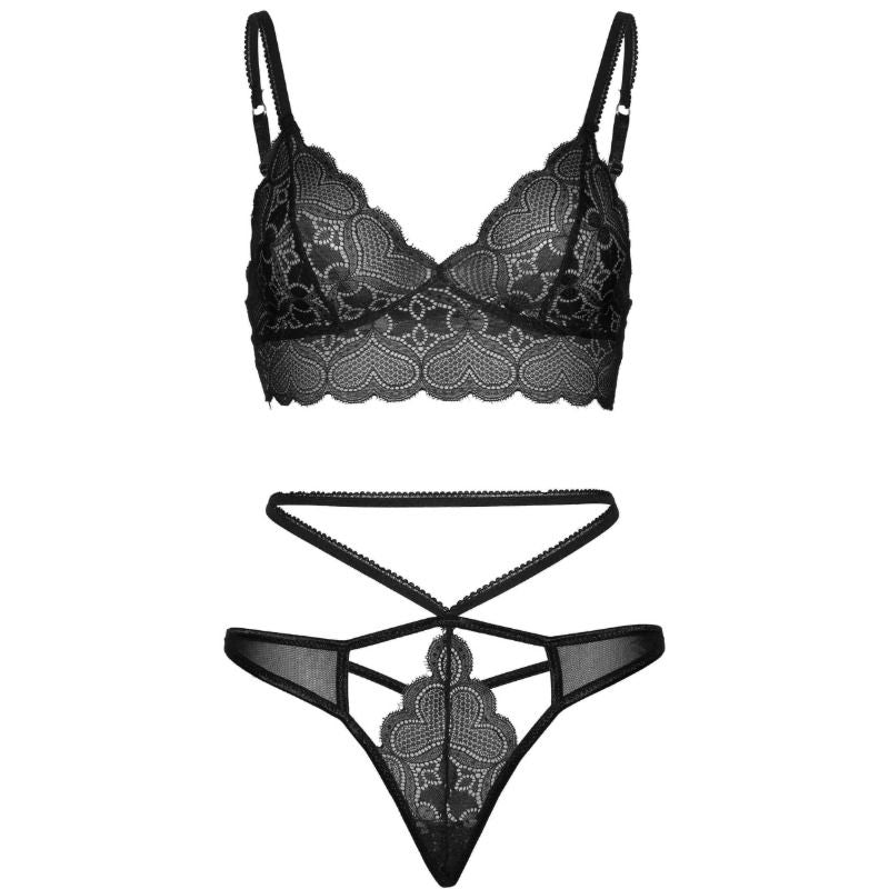 Leg avenue set 2 pezzi set strappy cut g string m/l-3