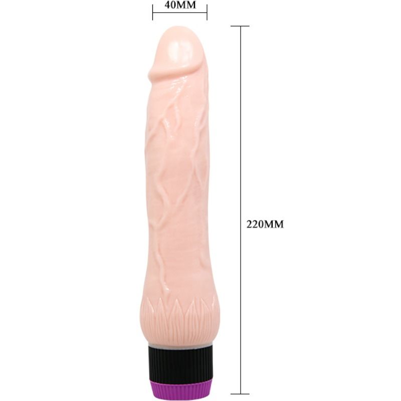 Adour club vibrador realistico base ancha 22 cm-2