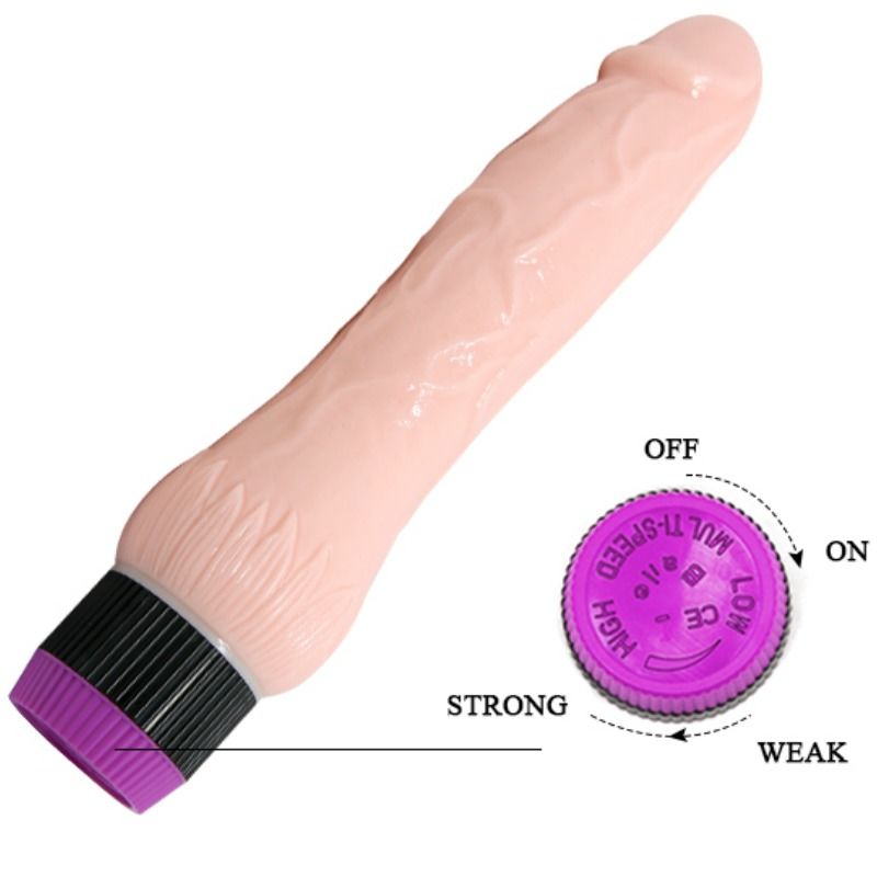 Adour club vibrador realistico base ancha 22 cm-5