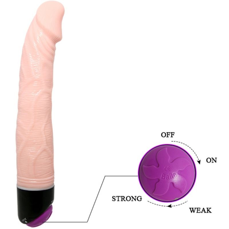 Baile adour club vibrador realistico 23 cm natural-3