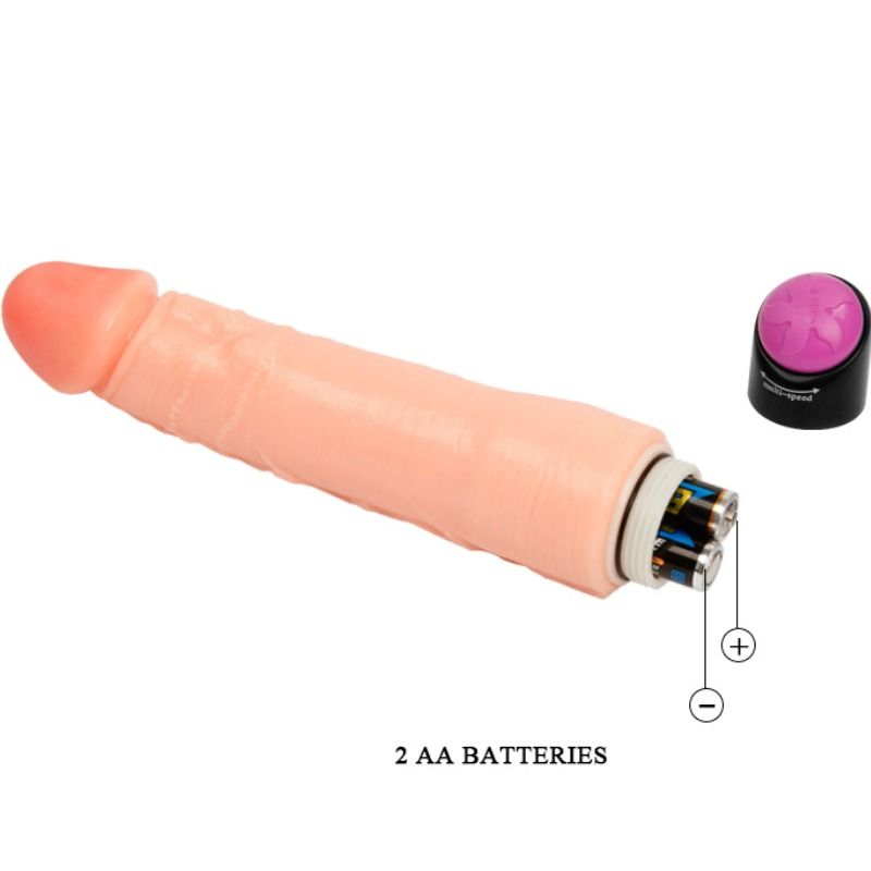 Vibrador realistico flexible 25 cm-3