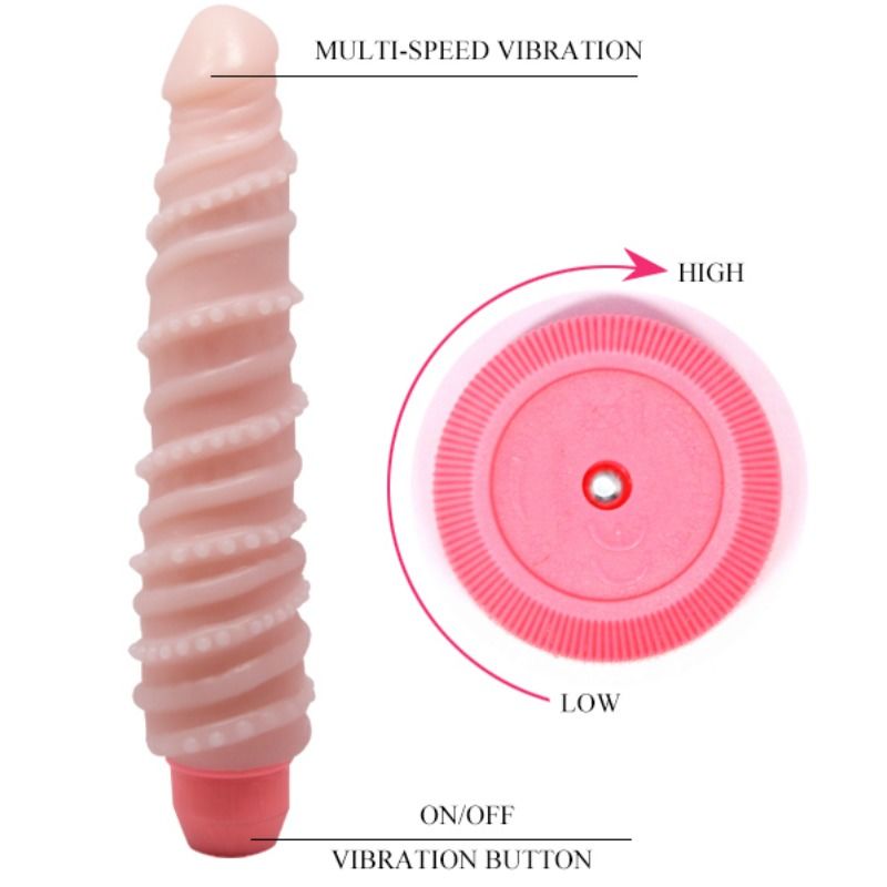 Flexi vibe sensual vibrador espiral 19.5 cm-6