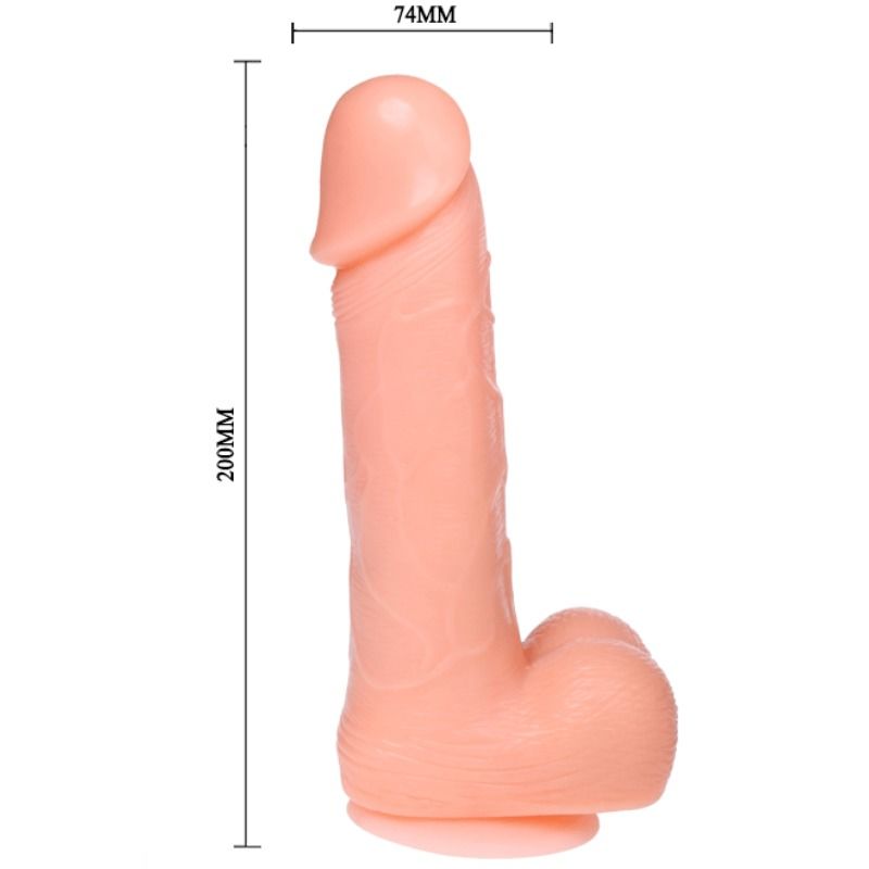 Dong dildo realistico vibracion y rotacion 20 cm-5