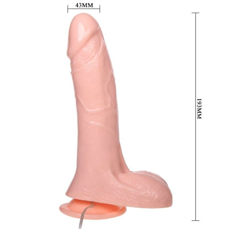 Inflatable dildo hinchable realistico con ventosa 19.3 cm-3