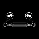 Fetish submissive arnés para hacerlo estilo perrito con forro de nopreno-2