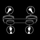 Fetish submissive barra separadora bondage con forro de nopreno-2