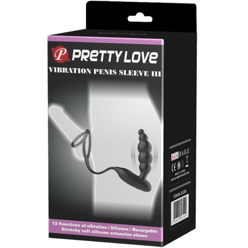 Pretty love bottom - anillos pene con plug vibrador-10