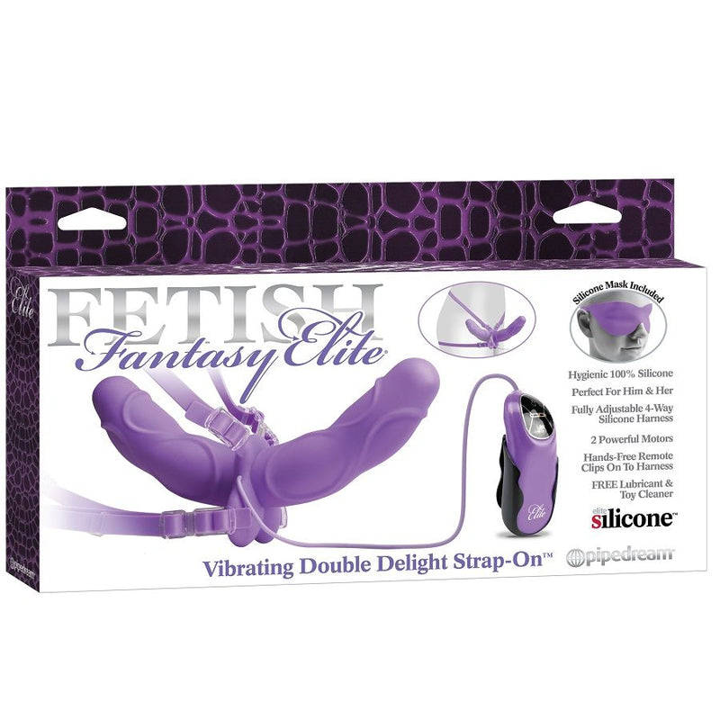 Fetish fantasy elite vibrante doppio delizio cinturino viola-1