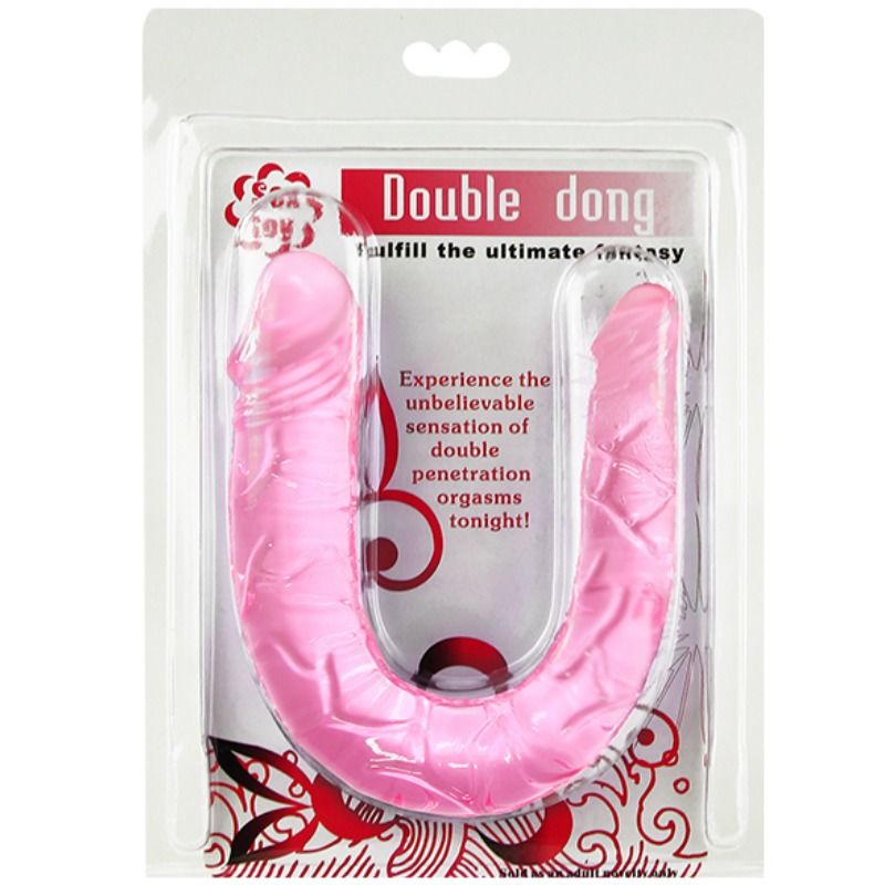 Baile double dong dildo doble rosa-4
