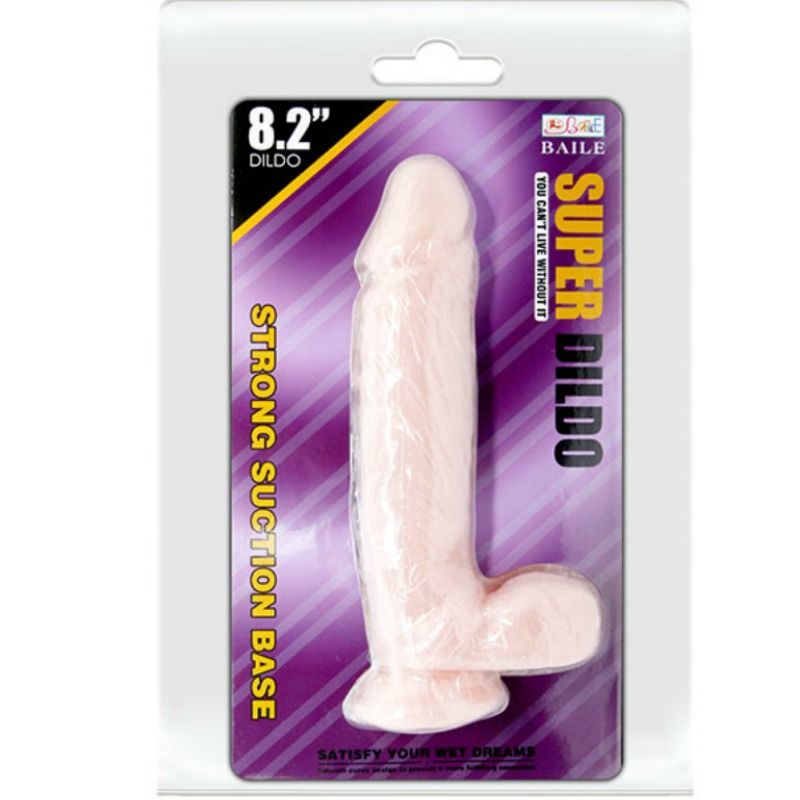 Baile super dildo realistico natural 21.5 cm-4