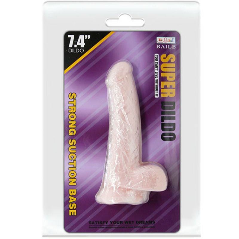 Baile super dildo realistico natural 18.8 cm-4