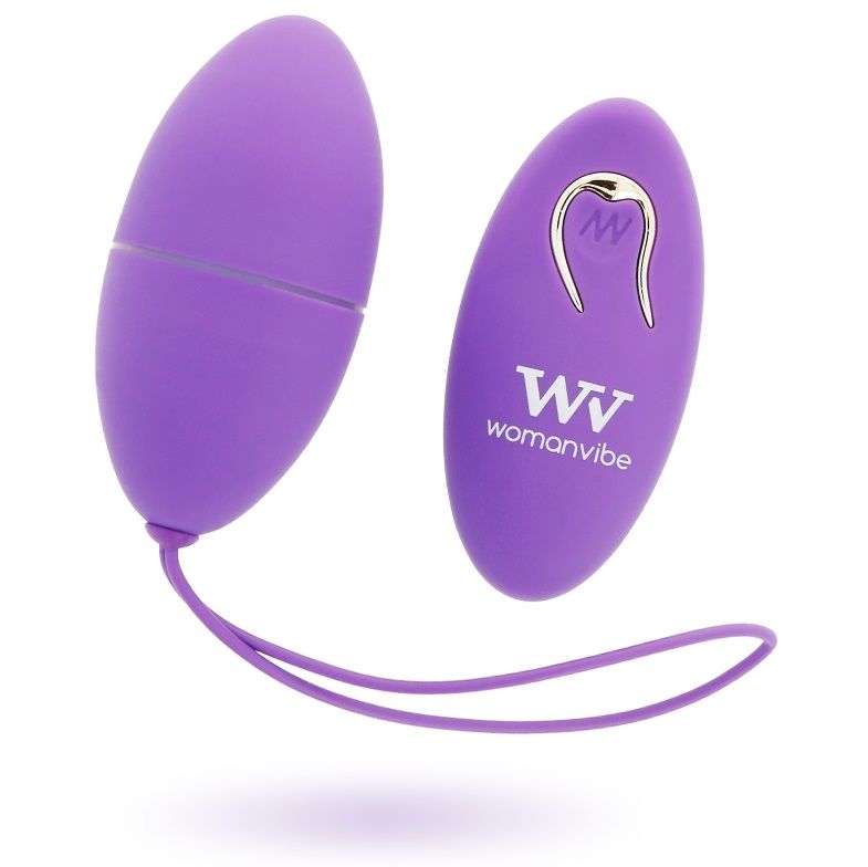 Womanvibe alsan egg telecomando silicone nero viola-1