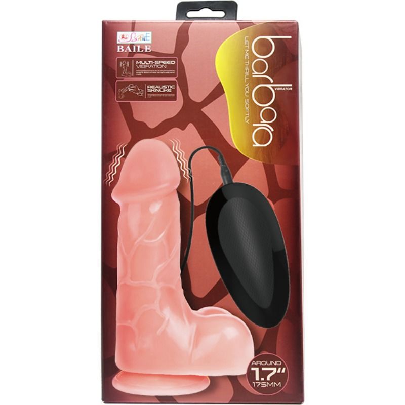 Vibrador realistico barbara natural-5