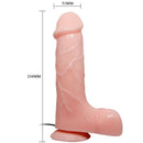Vibrador realistico barbara natural 21 cm-5