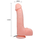 Vibrador realistico barbara natural 22 cm-7