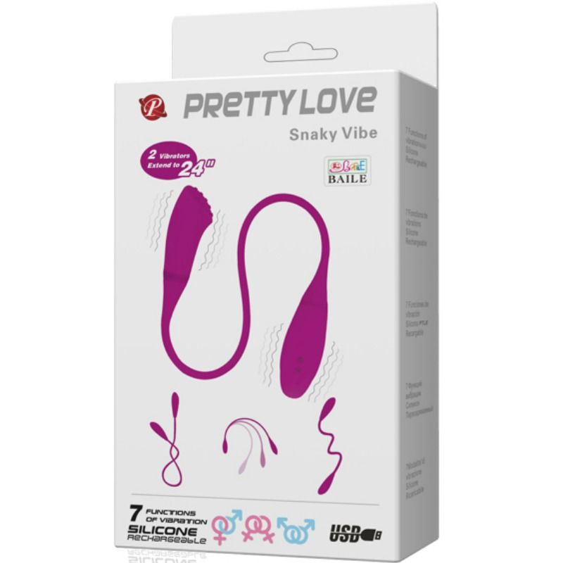 Pretty love smart snaky vibe vibrador 2 motores-6