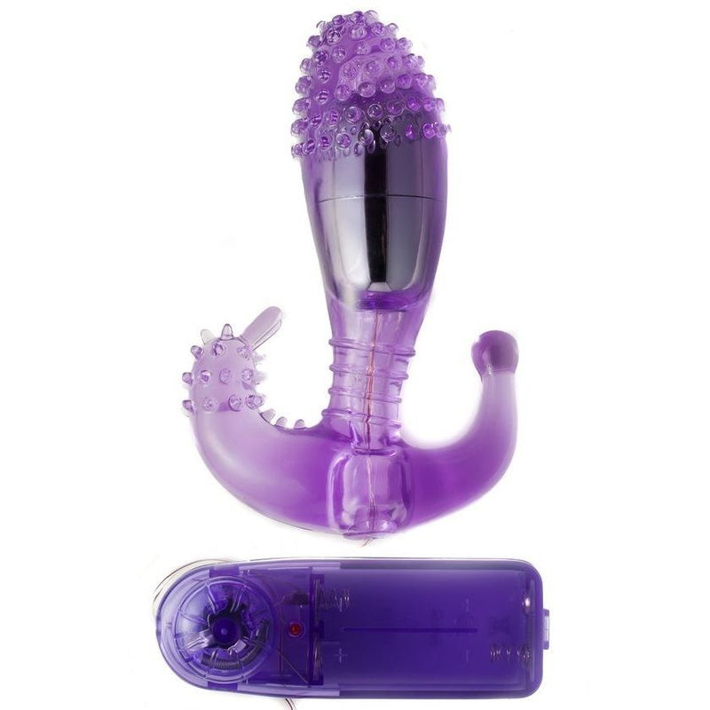 Estimulador  lila vaginal y anal con vibracion-0