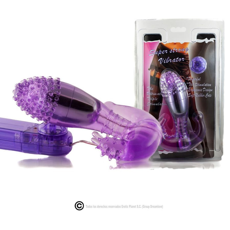 Estimulador  lila vaginal y anal con vibracion-3