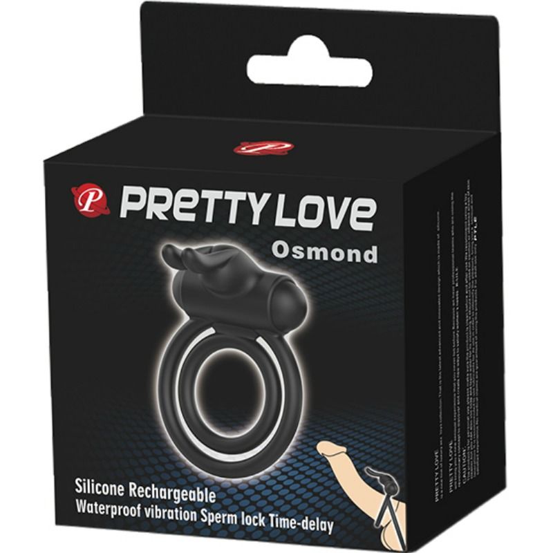 Pretty love osmond anillo vibrador de silicona-6